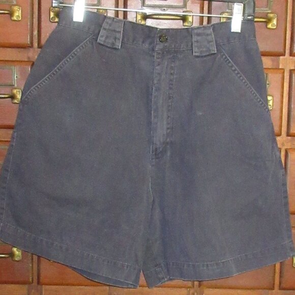 PETITE SOPHISTICATES Navy Cotton Shorts 8 - Picture 1 of 3